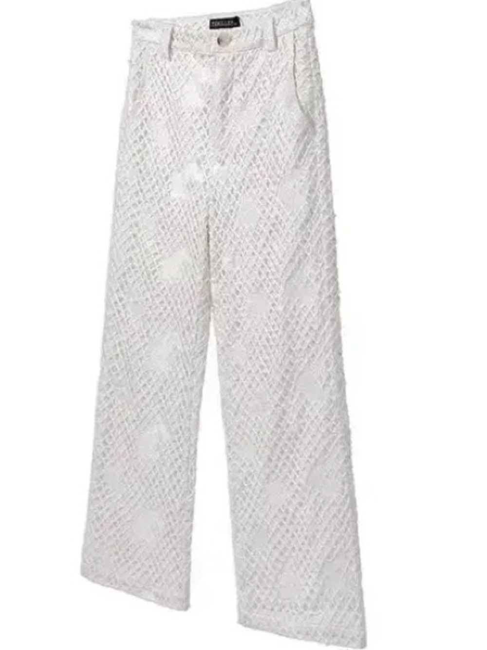 VIBE Vintage Y2K double layered fabric ripped baggy trousers